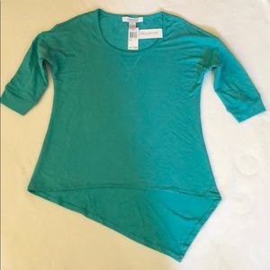 Asymmetric pullover sweatshirt